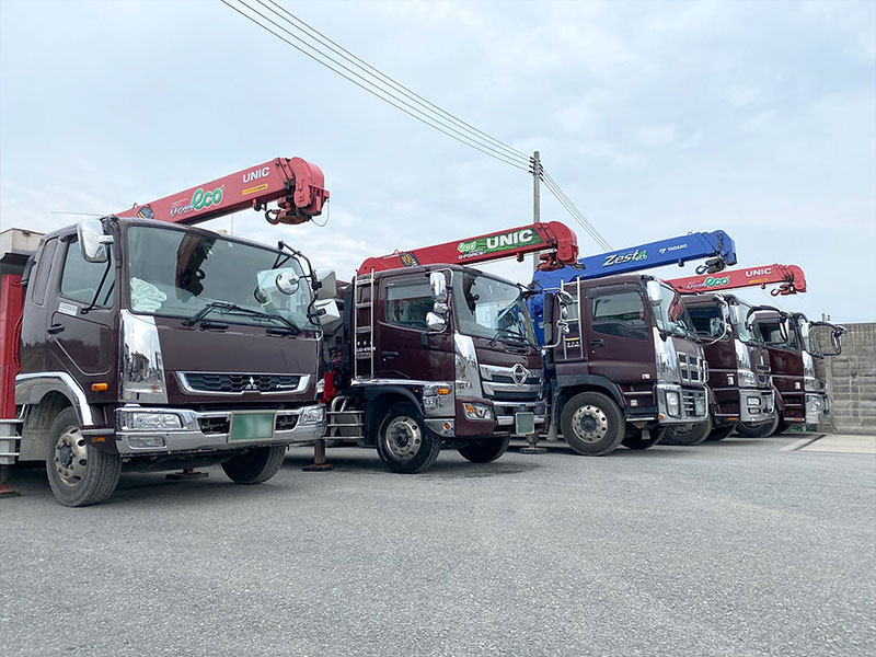 豊富な保有車輌